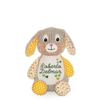 Kuscheltier Hase bestickt mit Namen